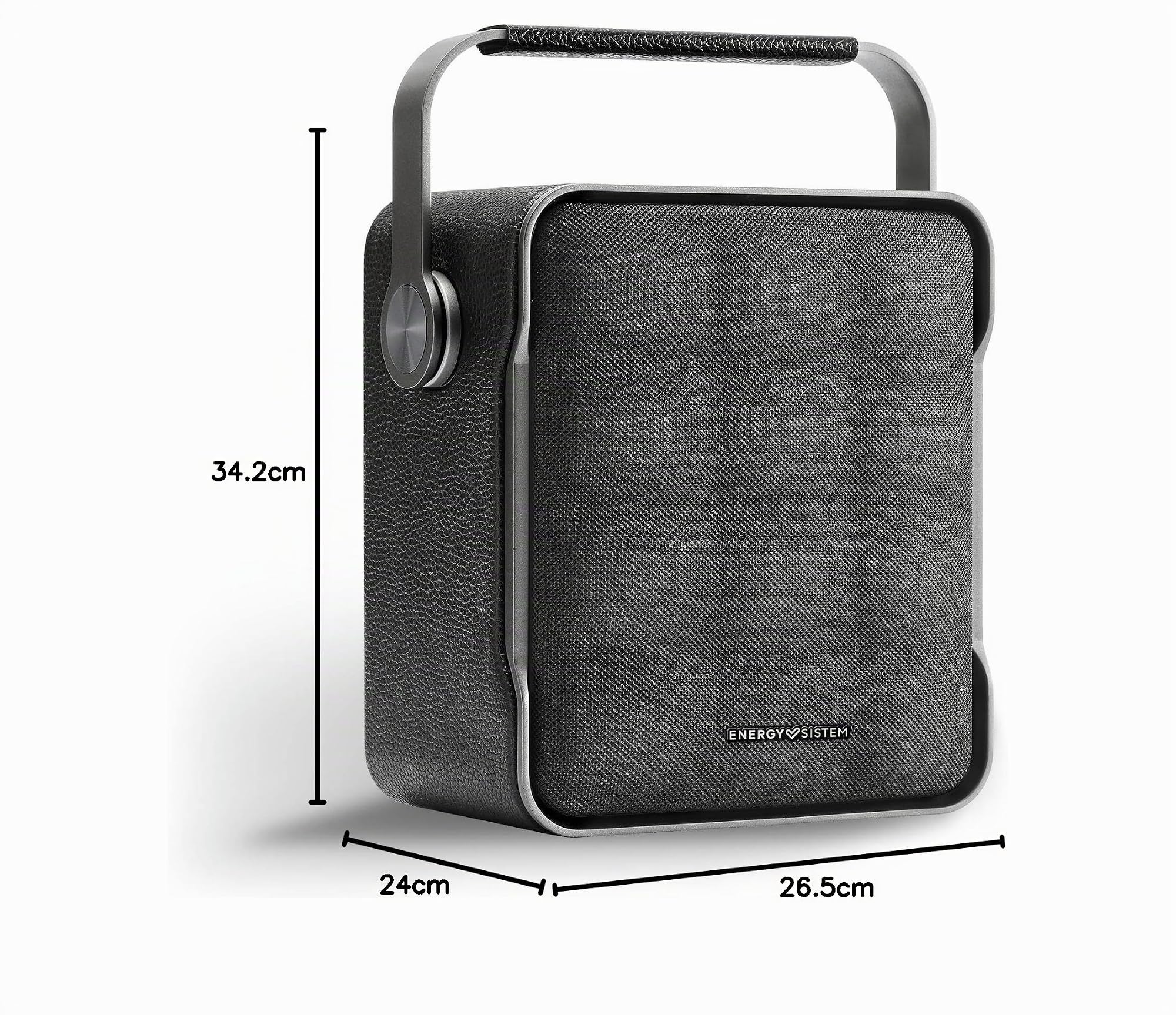 Energy Sistem Classy Essence – Altavoz Bluetooth 70W con True Wireless Stereo, Ecualizador Ajustable, Extra Bass, batería de 8h, USB, MP3, WAV, FLAC, diseño Premium en Aluminio y asa integrada