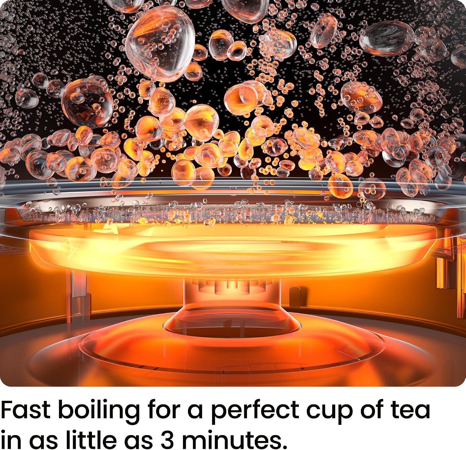 Glass Electric Kettle 1.8L 3000W, Auto Shut-Off 1.8 litres (RJ11-18-PL-UK) thumbnail 2