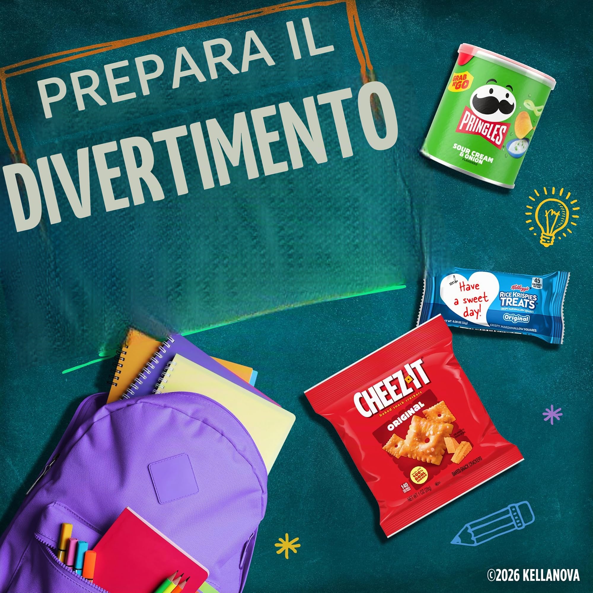 Cheez-It Cracker al formaggio, snack al forno, snack per il pranzo, formato famiglia, extra formaggio, scatola da 600 ml (1 scatola)