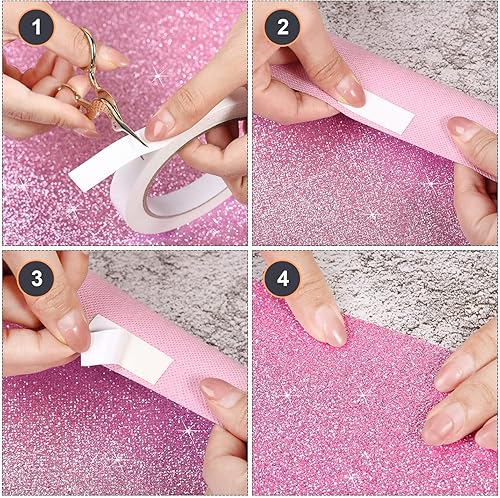 Miniatura 4 de Tatuo Alfombra de pasillo de 55 GSM de grosor con cinta para alfombra para baile de graduación, boda, exterior, interior, pasillo, fiesta (2.46 x