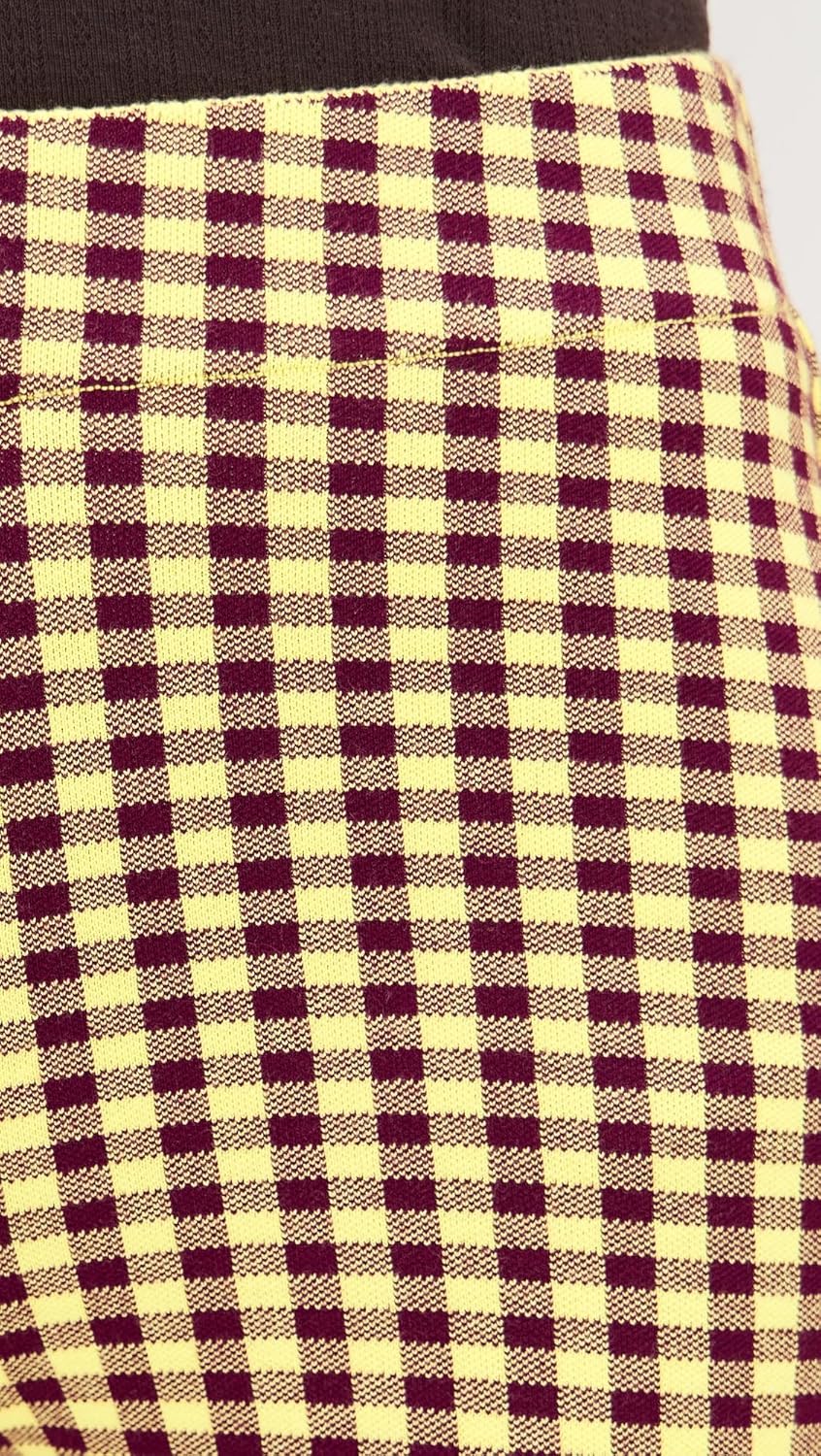 LE BOP Women's Gingham Flare Pants - Image 6