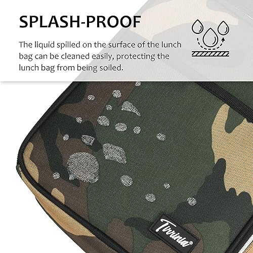 Miniatura 4 de Tirrinia Lonchera térmica para niños de vuelta a la escuela, lonchera pequeña portátil para oficina, trabajo, picnic, lonchera compacta reutilizable