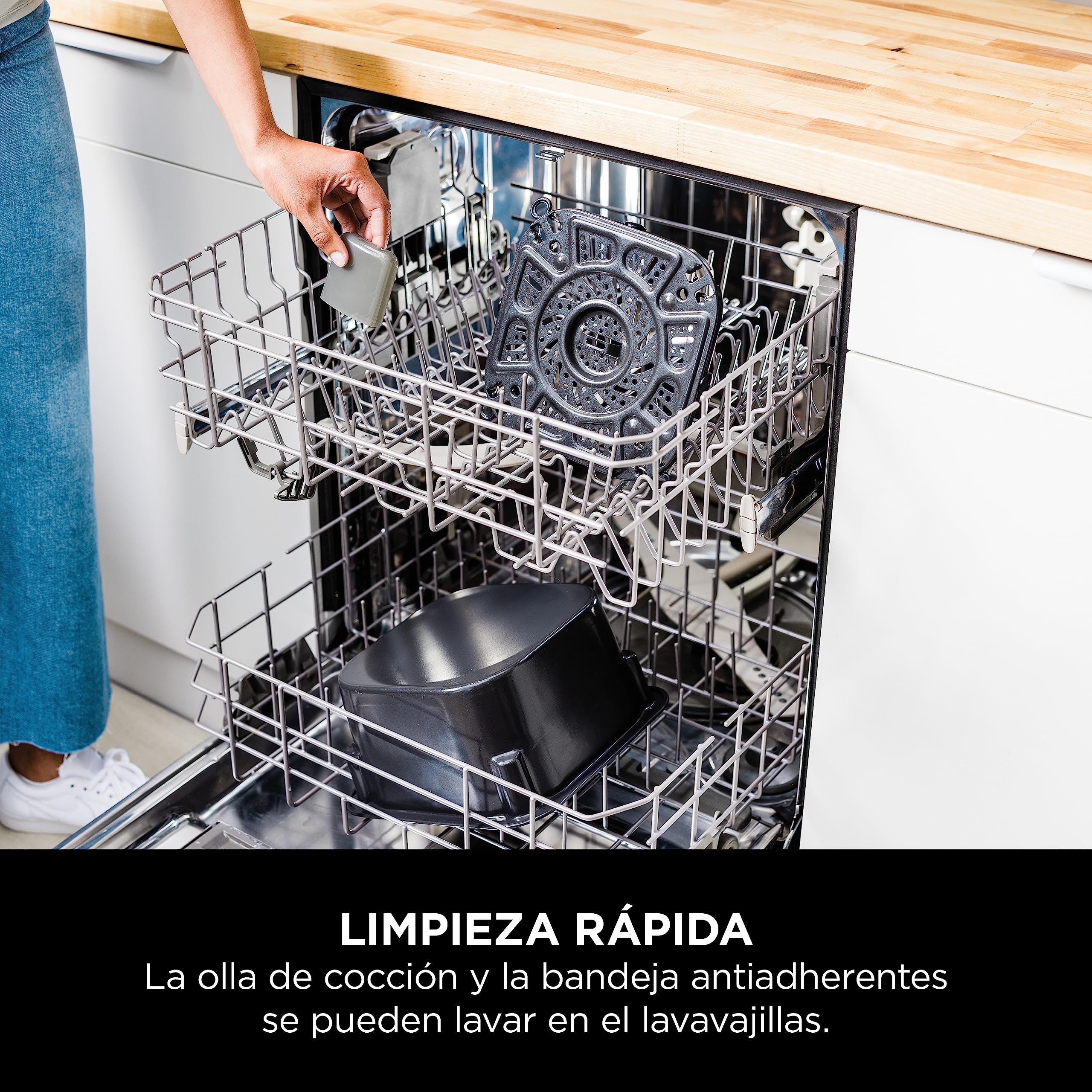 Ninja Speedi Olla Exprés Multifunción Rápida 10en1, Gris, ON400EU | Olla Eléctrica con Freidora Aire 5,7L, 10 en 1, sin Aceite, Horno, Cocción Lenta, al Vapor y Más, 4 Porciones en 15min