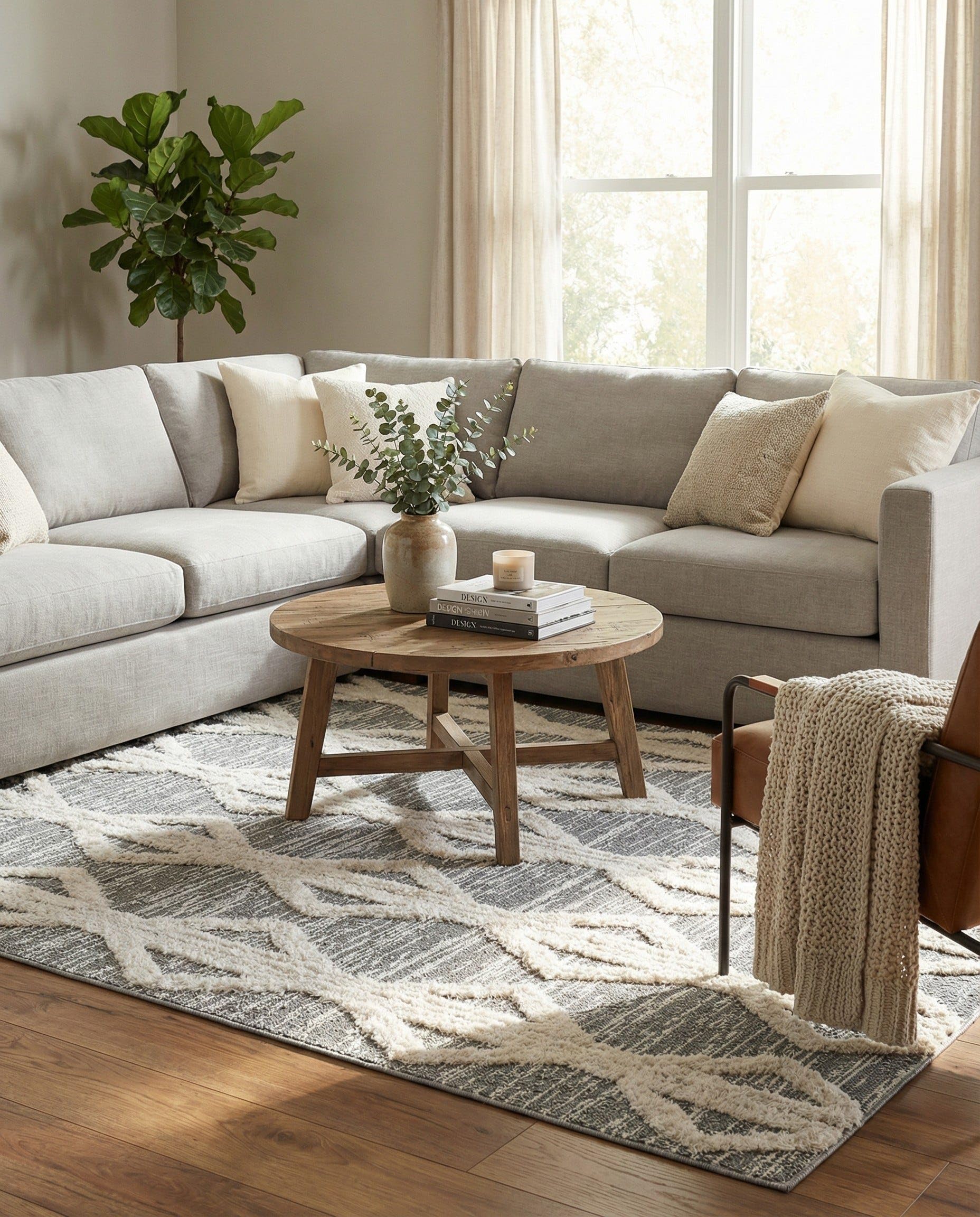 Rugs.com Sabrina Soto Casa Collection Rug – 4' x 6' Gray High Rug Perfect for Entryways, Kitchens, Breakfast Nooks, Accent Pieces