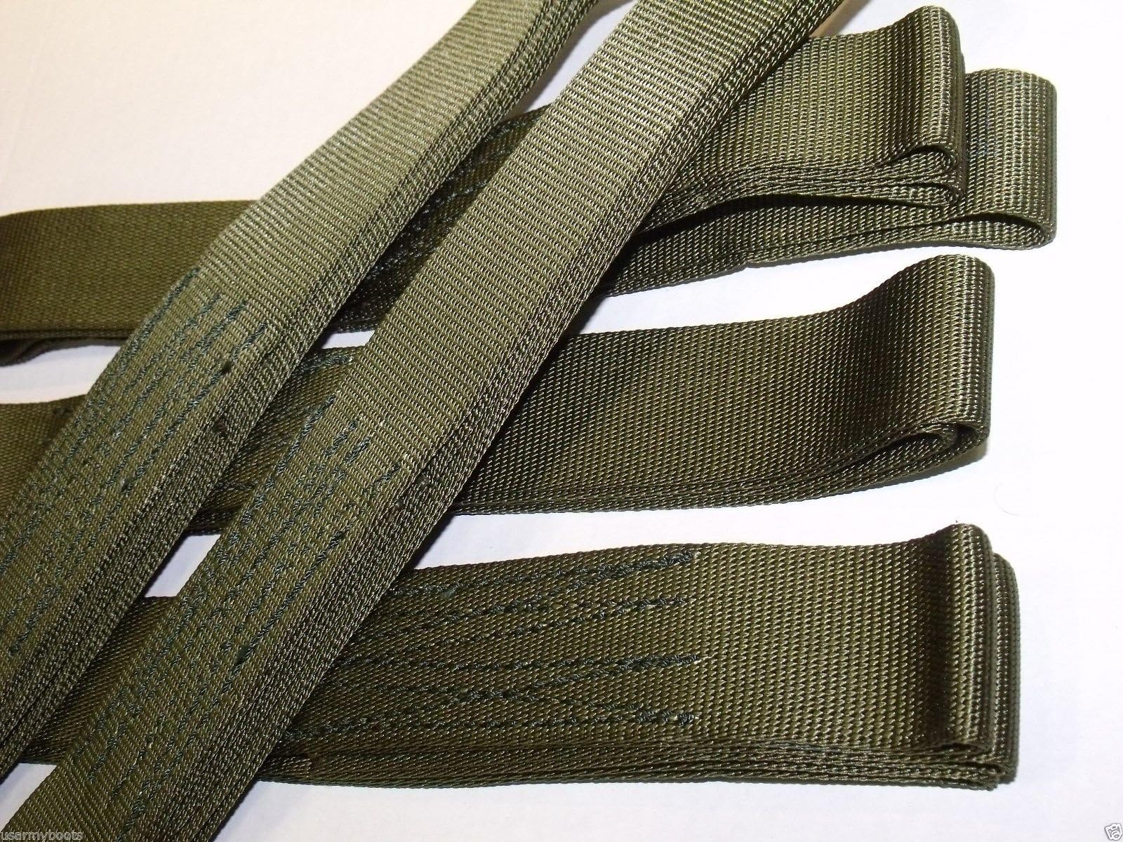 New US Army Military Tactical 5' Offroad Vehicle Tow Cargo ATV Recovery Strap Sling Choker 9000 lb Tensile Strength Webbing Tree Saver - OD Olive Drab Green Tie Down Security by TyCa Industries GI