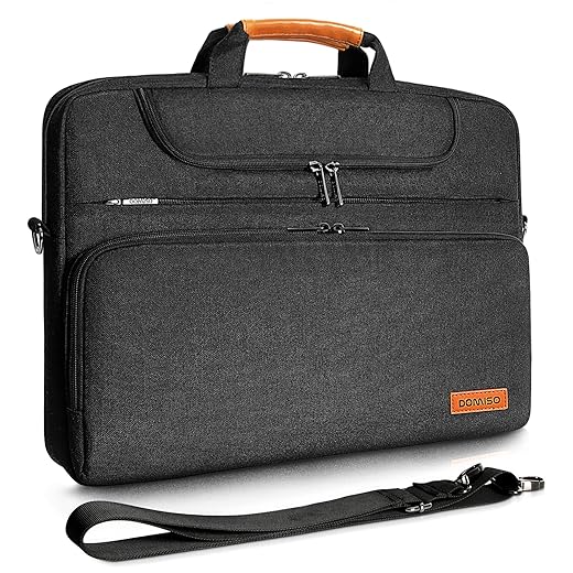 DOMISO 10.1 Inch Multi-Functional Laptop Bag Business Briefcase Waterproof Messenger Shoulder Bag for 10.1"-10.5" Laptops/Tablets/iPad Pro/iPad Air/Lenovo Yoga Book/Asus/Acer, Purple