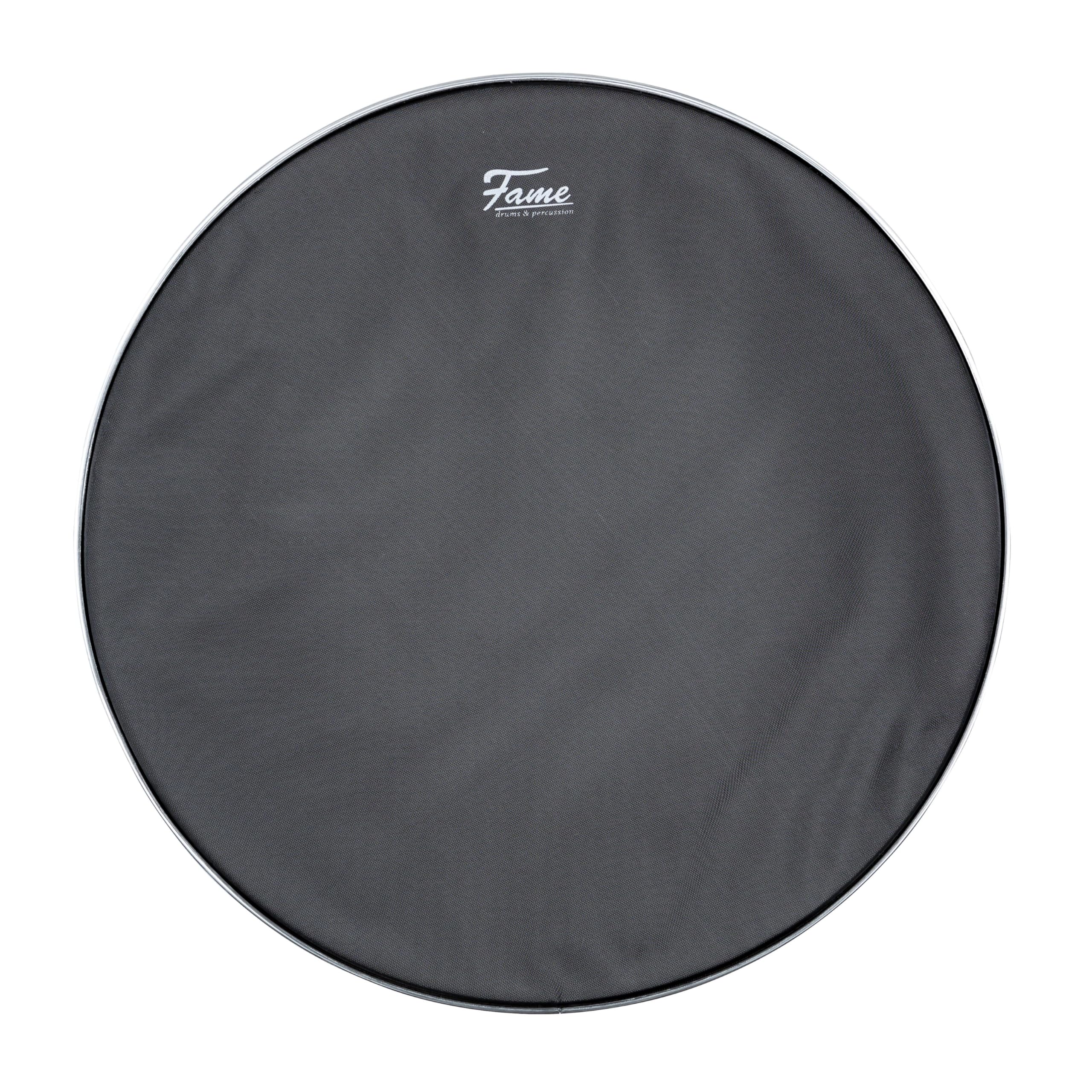 Fame FMHD22, 22" Mesh Head, Noiselezz Black, Double Ply, E-Drum Mesh Head, kompatibel mit E-Drum Sets
