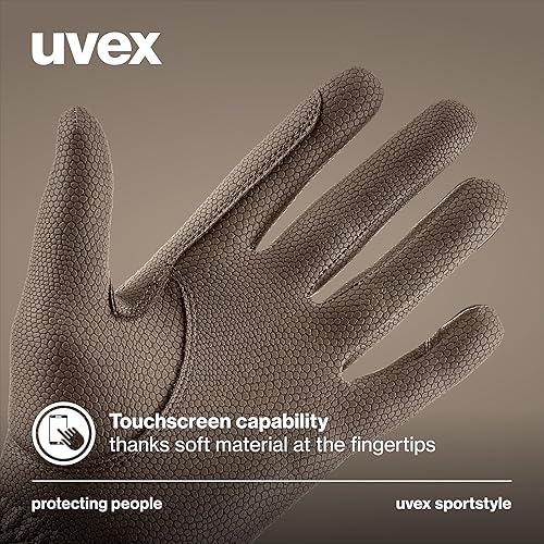 Vista 6 de Uvex Sportstyle Riding Gloves for Men and Women - Excellent Grip & Durable - Touchscreen Compatible Negro, azul, morado.,Blanco,Negro