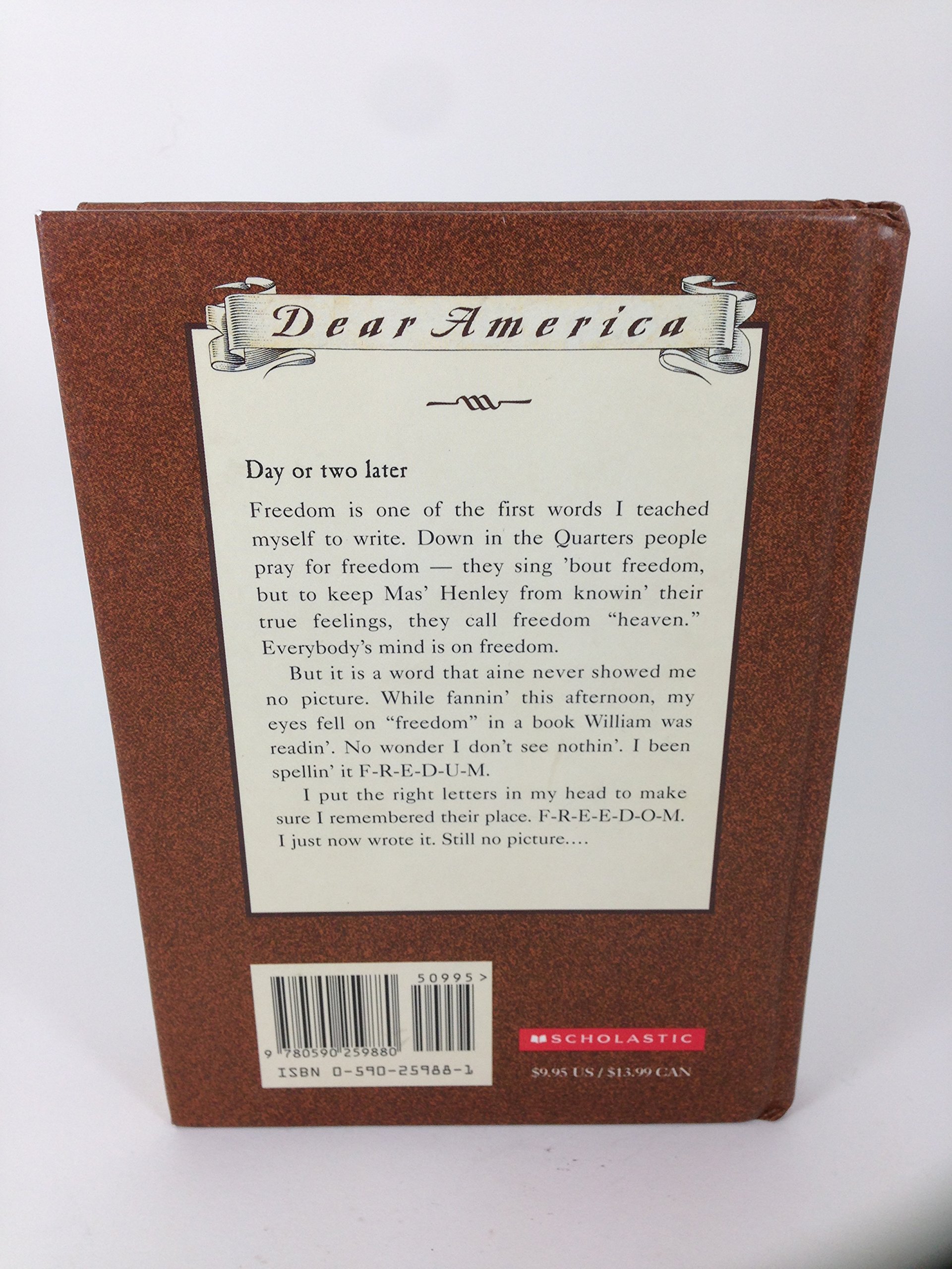 A Picture of Freedom: The Diary of Clotee, a Slave Girl, Belmont Plantation, Virginia 1859 (Dear America Series) - Image 2