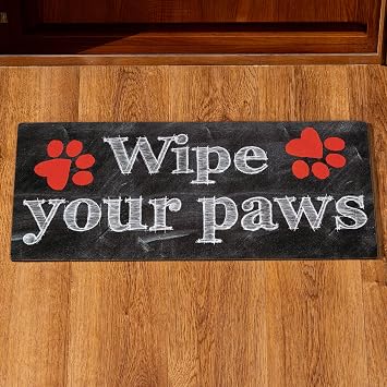 Evergreen Flag Sassafras Wipe Your Paws Interchangeable Entrance Doormat | Indoor and Outdoor | 22-inches x 10-inches | Non-Slip Backing | All-Season | Low Profile | Home Decor