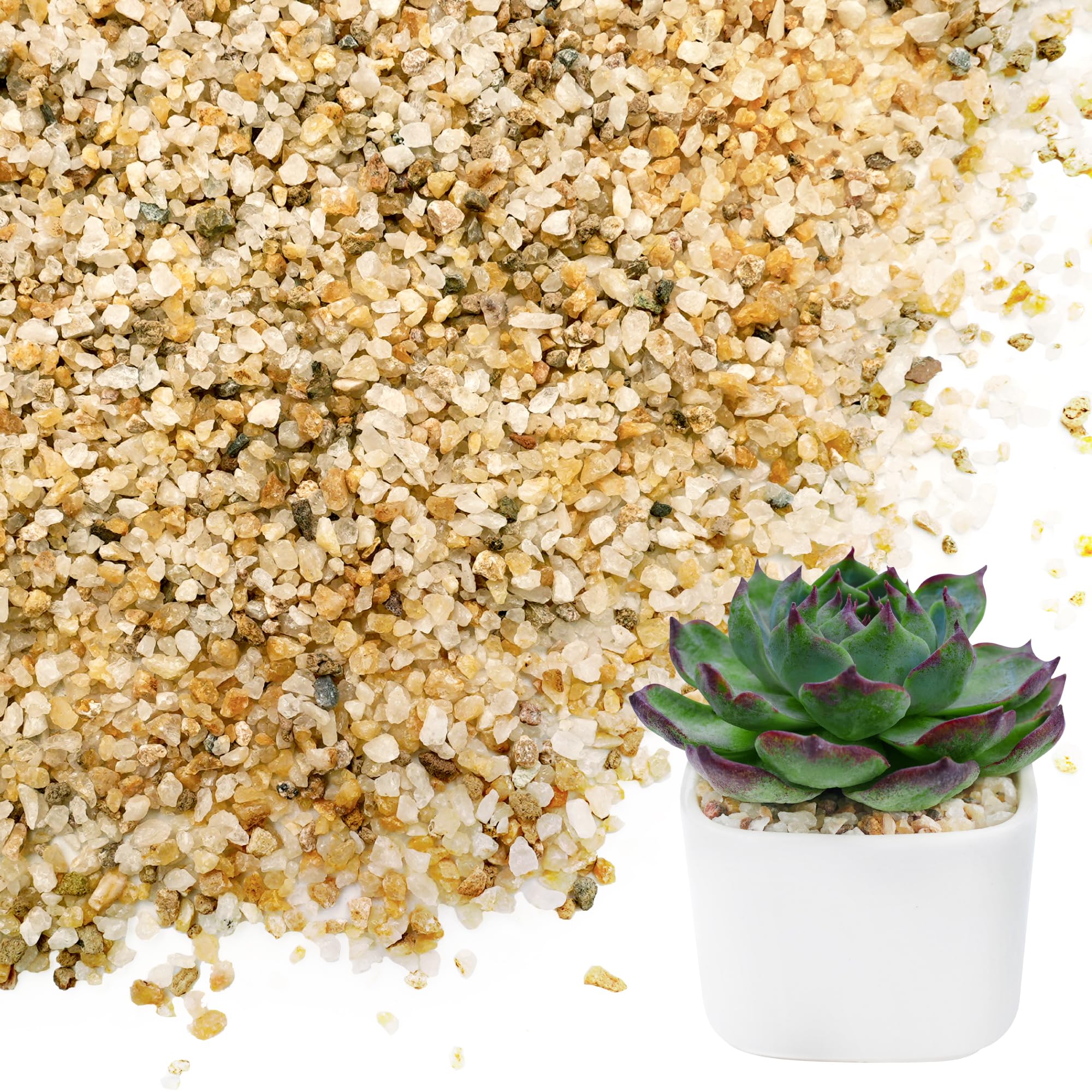 NUPICK 1-2mm Coarse Sand for Plants, 3lb Horticultural Grit for