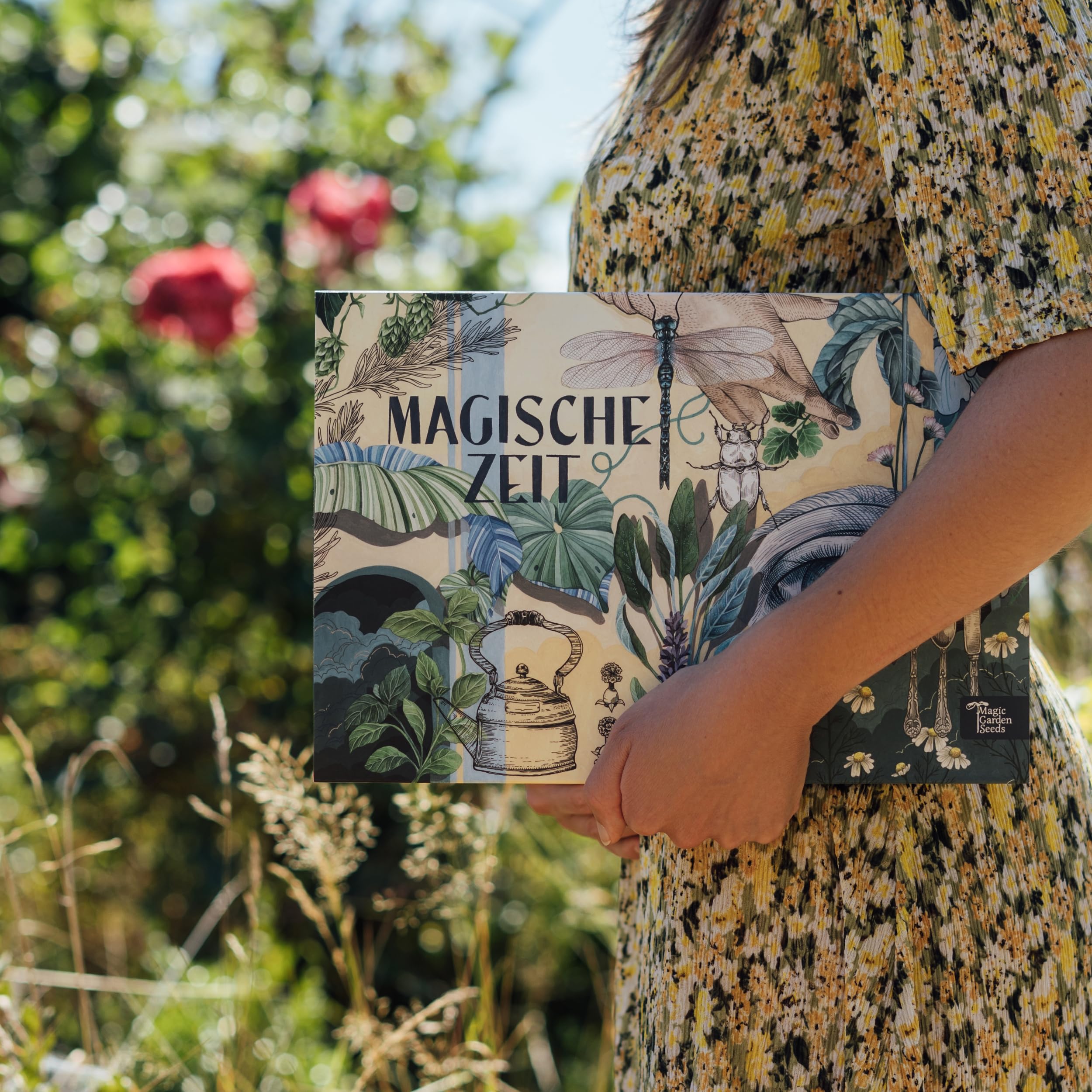 Magic Garden Seeds Bio-Saatgut-Adventskalender Wundersame Kräuterwelt | 24 Samentütchen mit samenfestem Bio-Kräutersaatgut • Küchen-, Tee-, Wild- und Heilkräuter • Poster und Aussaatkalender
