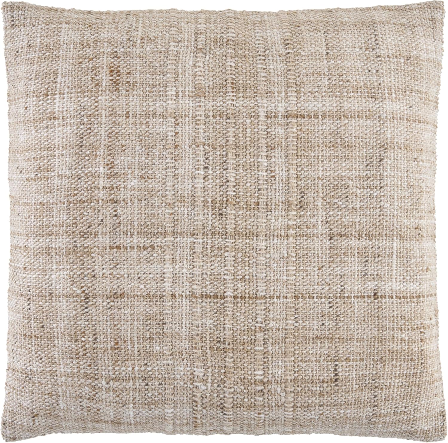 Livabliss x Galey Alix Westport Modern Indoor/Outdoor Accent Pillow, Pillow Cover, 14" L x 22" W, Beige