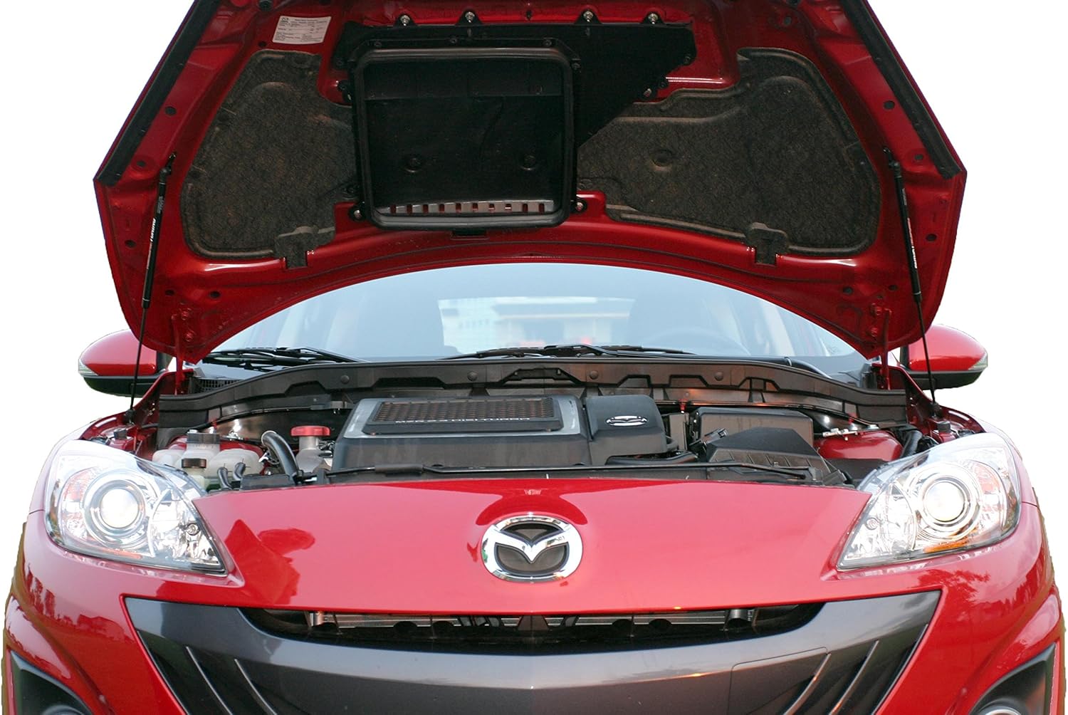 Redline Tuning 21-26008-02 Hood Quicklift Plus System Compatible with Mazda Mazda3 & SPEED3 (2010-2013 All Black Components)