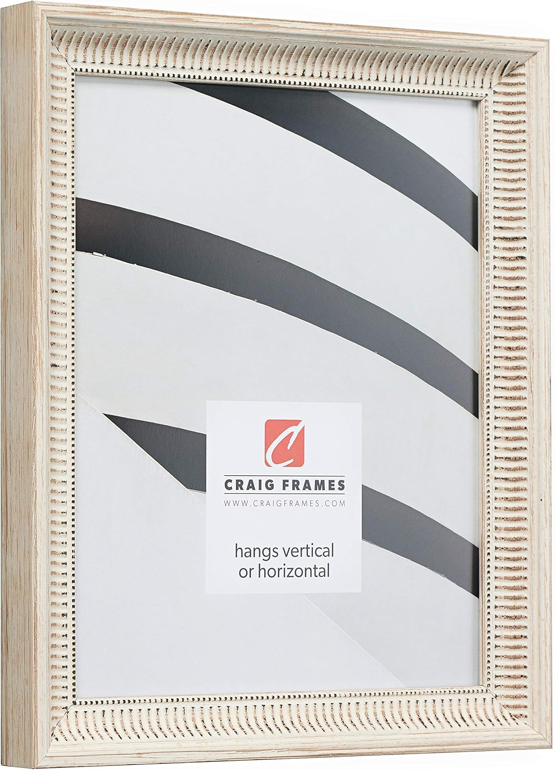 Craig Frames Luella, Ornate Wooden Picture Frame, 12 x 16 Inch, Off-White