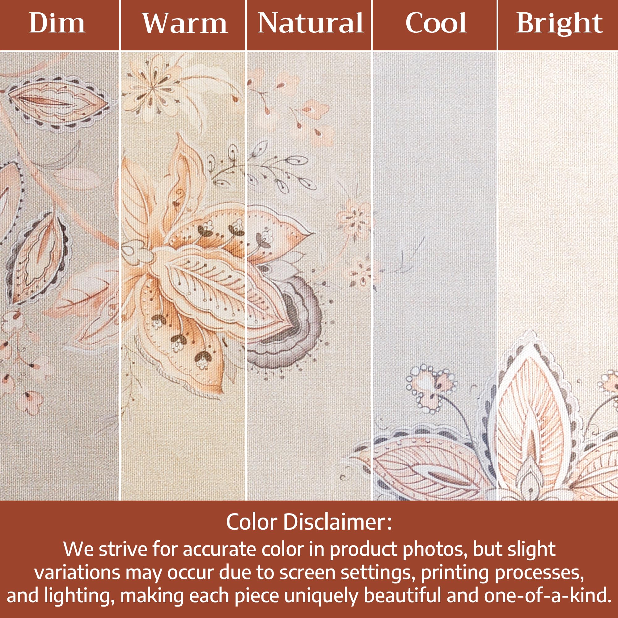 Maison d' Hermine Platzsets, 100 % gekämmte Baumwolle, Premium-Set, 4 Stück, dekoratives waschbares Stoff-Platzset, Esszimmer, Buffet-Partys und Camping – Society Florals (33 x 48,3 cm)