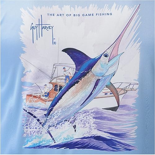 Miniatura 3 de Guy Harvey Camiseta de manga corta para hombre con protección solar UPF 30+