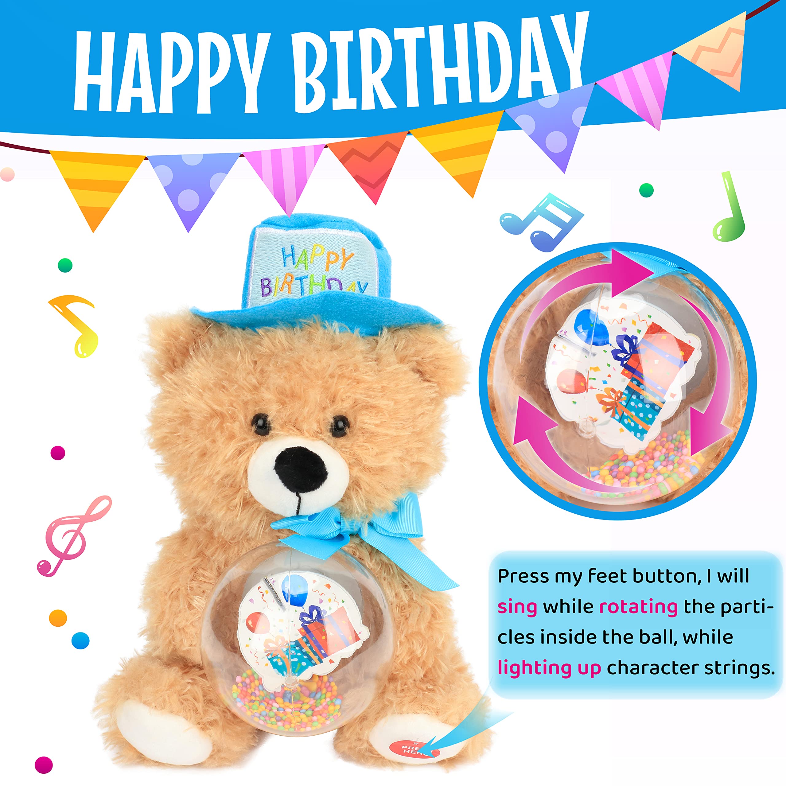 happy birthday singing stuffed animals