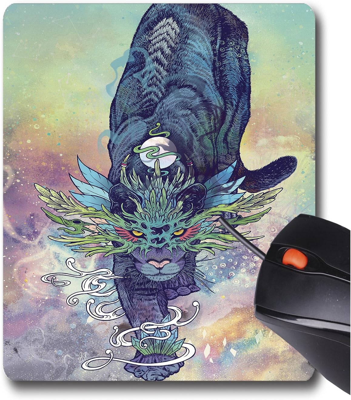 AOFFLY Mat Miller - Spectral Cat Chinese Animal Magical- Non-Slip Rubber Mousepad Gaming Mouse Pad