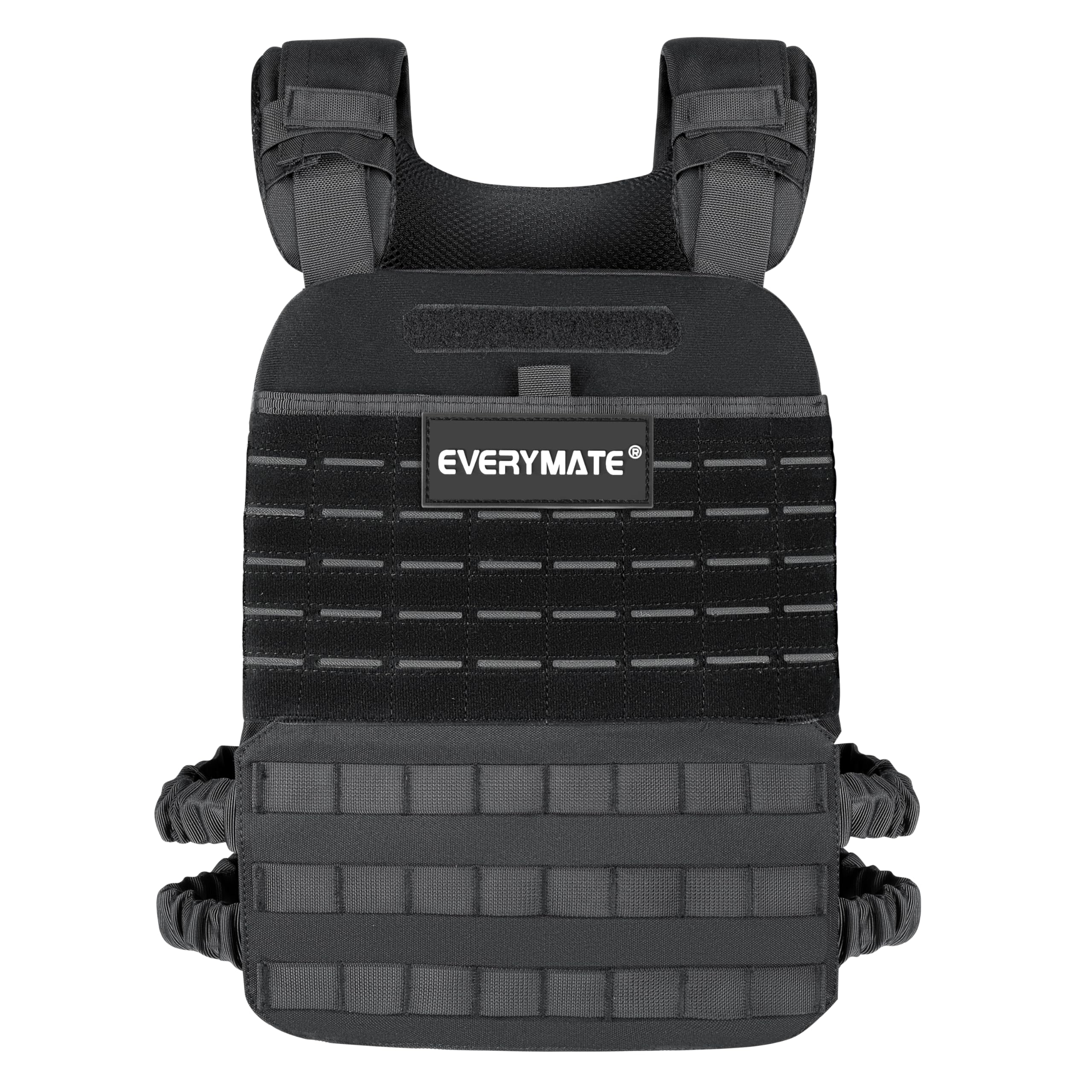 EVERYMATE Weighted Vest Men Adjustable Weighted Vest Workout Vest for Strength Training Adjustable Strength and Endurance Training Fitness