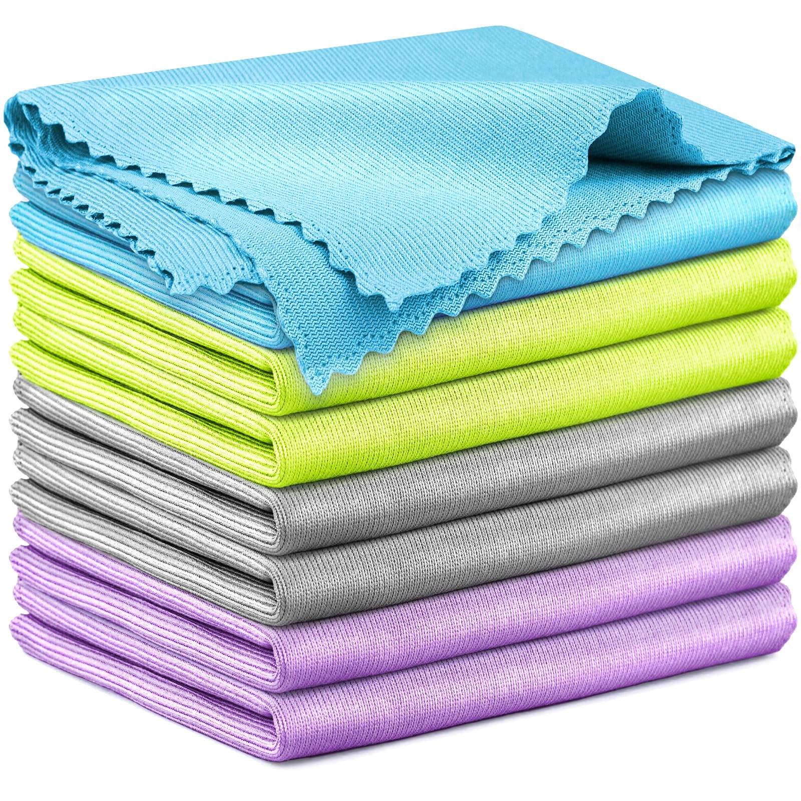 Microfiber Cleaning Cloth Glass Window Stainless Steel Mirror Polishling Rags Eyeglass Windshield Household Nano Sparkle Cloth Lint Free