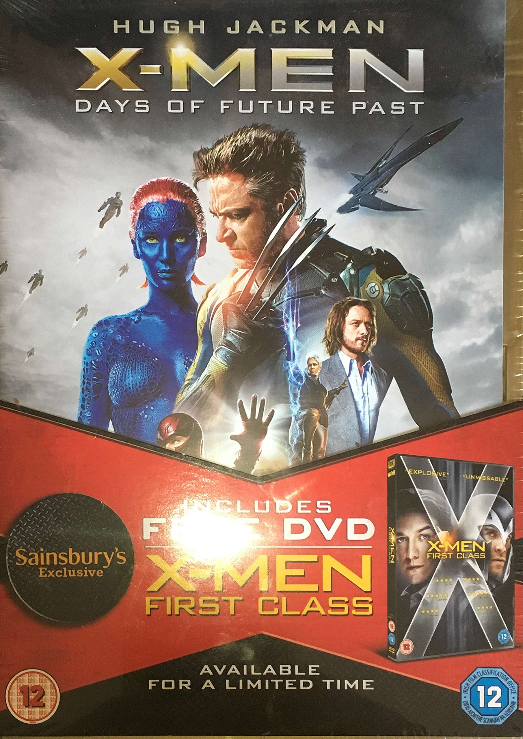 DVD X-Men First Class y Days Of Future Past edicion Reino Unido e Italia