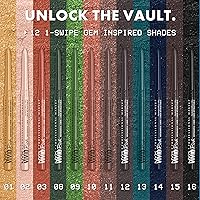 Vista 4 de NYX PROFESSIONAL MAKEUP Vivid Rich Mechanical Eye Pencil, Vivid Rich Mechanical, Creamy Retractable Eyeliner - Smokin Topaz, Brown Eyeliner 15