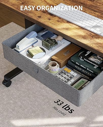 Miniatura 5 de BANTI Escritorio eléctrico de pie con cajón, altura ajustable de 40 x 24 pulgadas, escritorio de pie para oficina en casa, estación de trabajo,