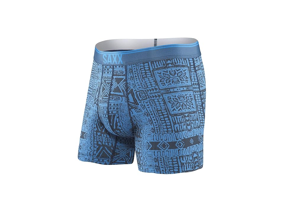 

SAXX UNDERWEAR Loose Cannon Print Fly (Blue Dive Tribe) Men's Underwear