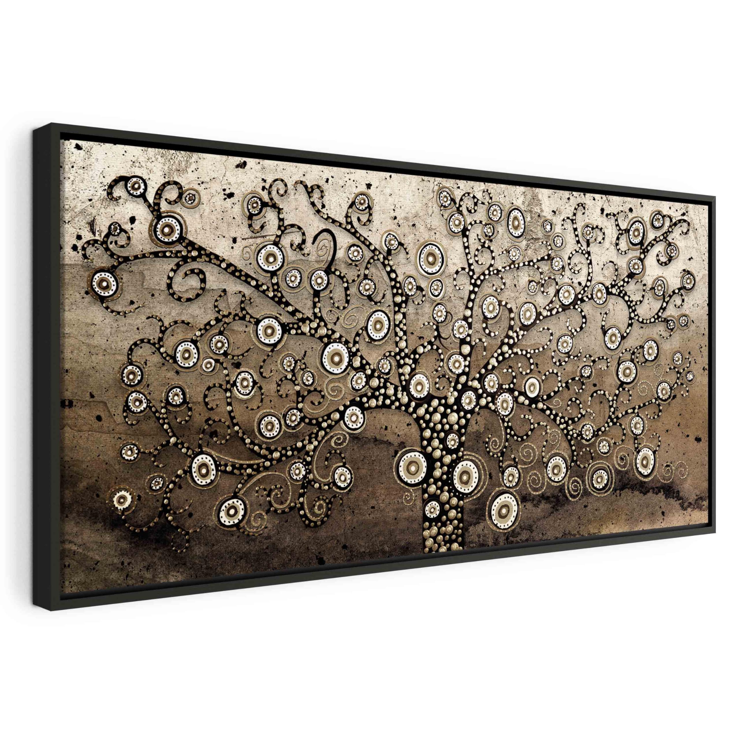 murando - Grand Tableau avec Cadre Chambre, Arbre des Souvenirs, 120x60 cm
