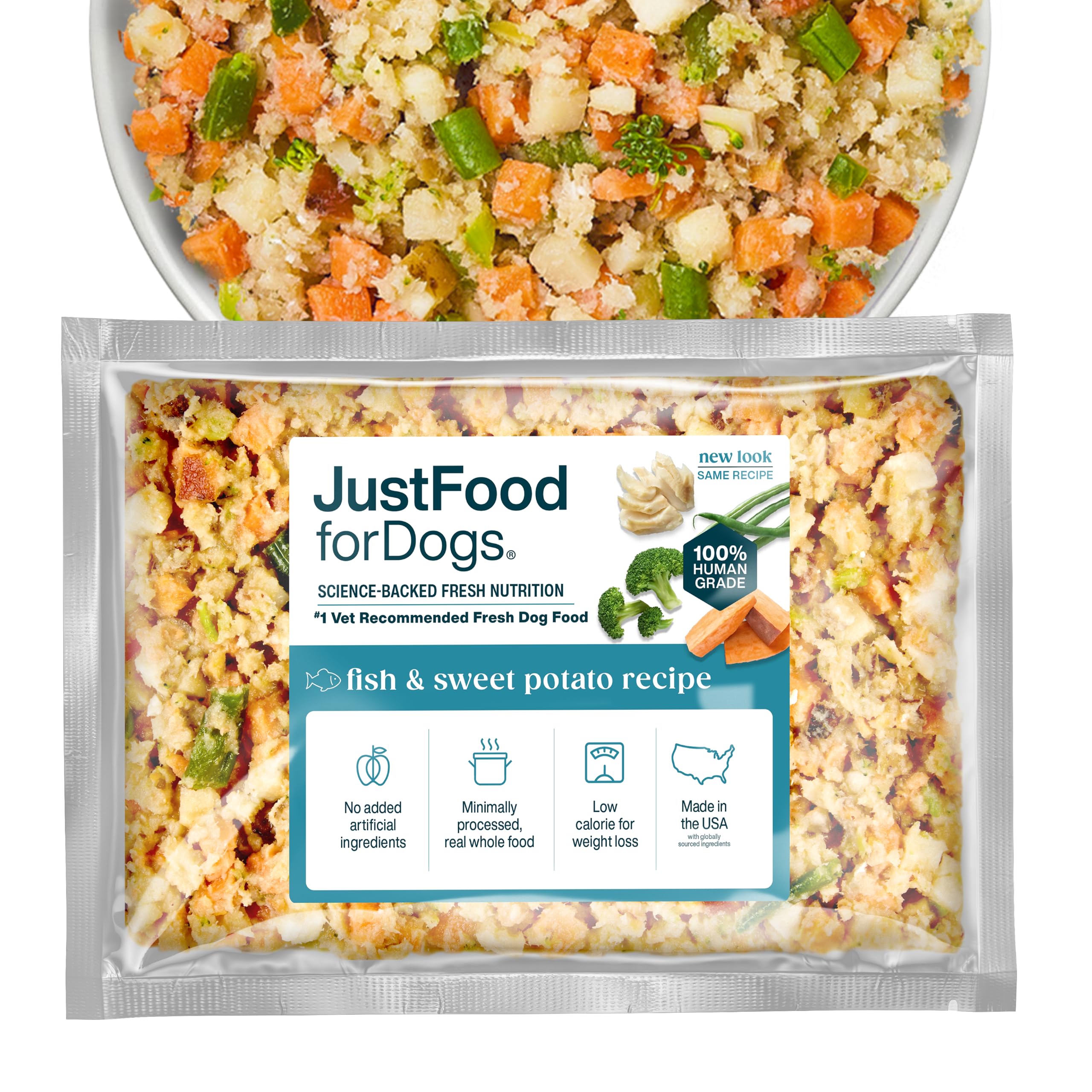 JustFoodForDogs Frozen Fresh Dog Food Toppers and Meals, Human Grade, Balanced Fresh Pet Meal or Topper, No Preservatives, Limited Ingredient Recipe,