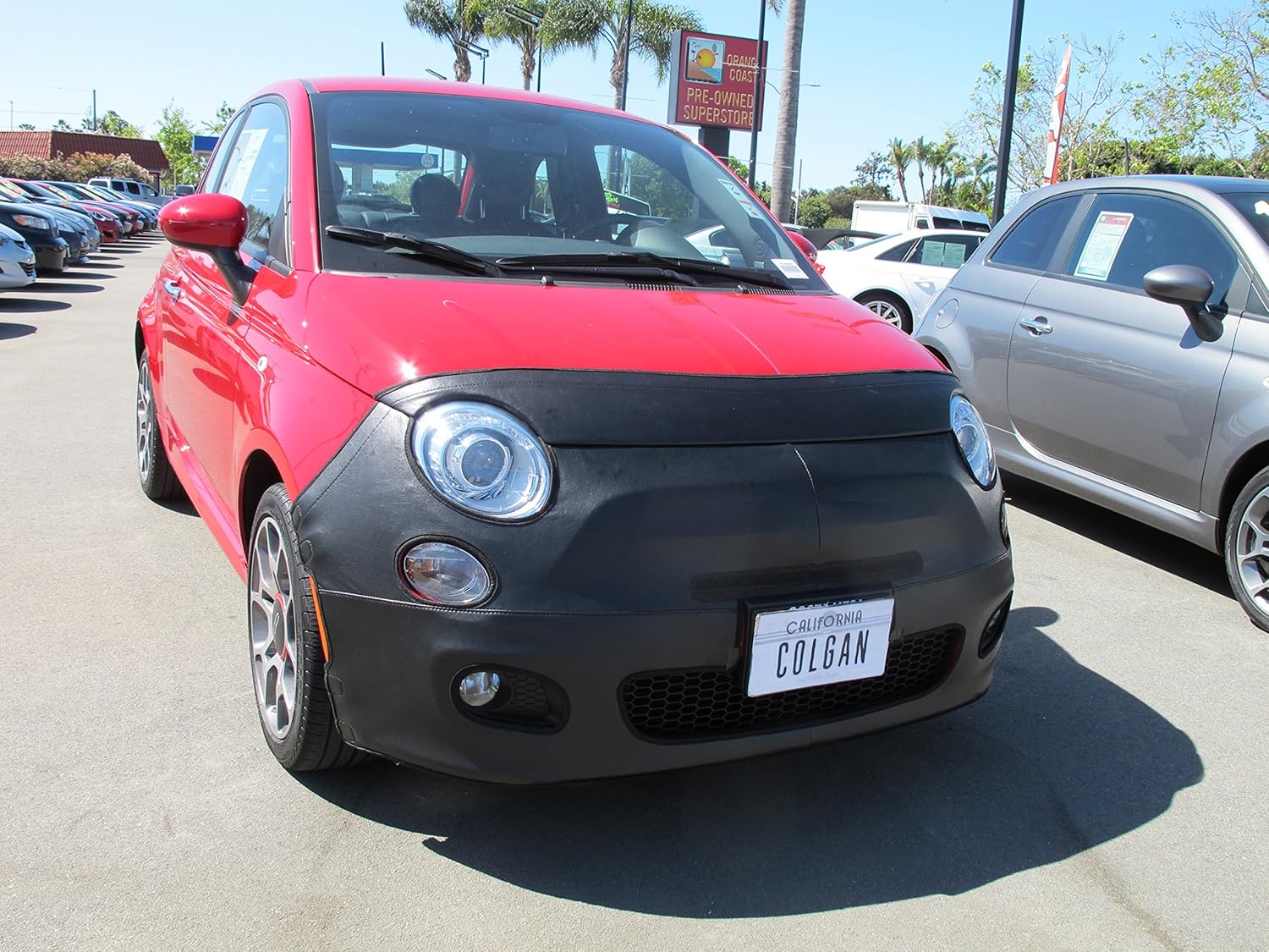 Lebra Covercraft Custom Fit Front End Cover for Toyota Yaris - (Vinyl, Black)