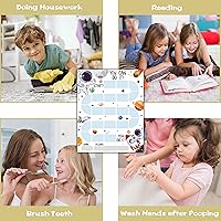 Vista 3 de 10 Tablas de Recompensas de Astronautas del Espacio Exterior con 216 Calcomanías Redondas, Tabla de Comportamiento de Incentivos para Niños en Casa