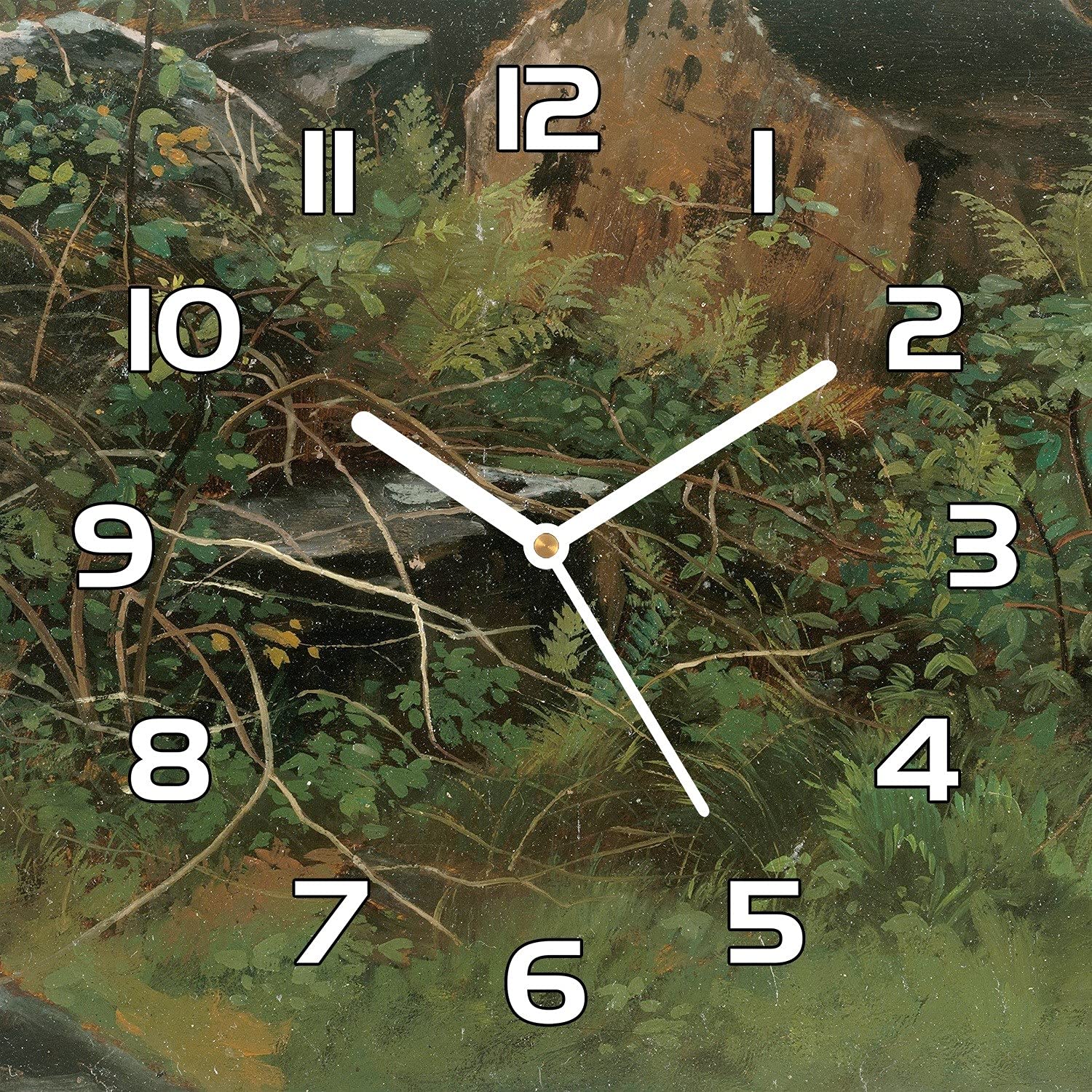Horloge murale salon forêt pour créer une ambiance chaleureuse