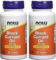 Vista 4 de Now Foods Aceite de grosella negra 500 miligramos - 100 cápsulas blandas (paquete de 2)
