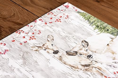 Miniatura 7 de Maison d' Hermine - Juego de 4 manteles individuales, 100% algodón, decorativos, lavables, para regalo, cocina, fiesta, boda, restaurante,