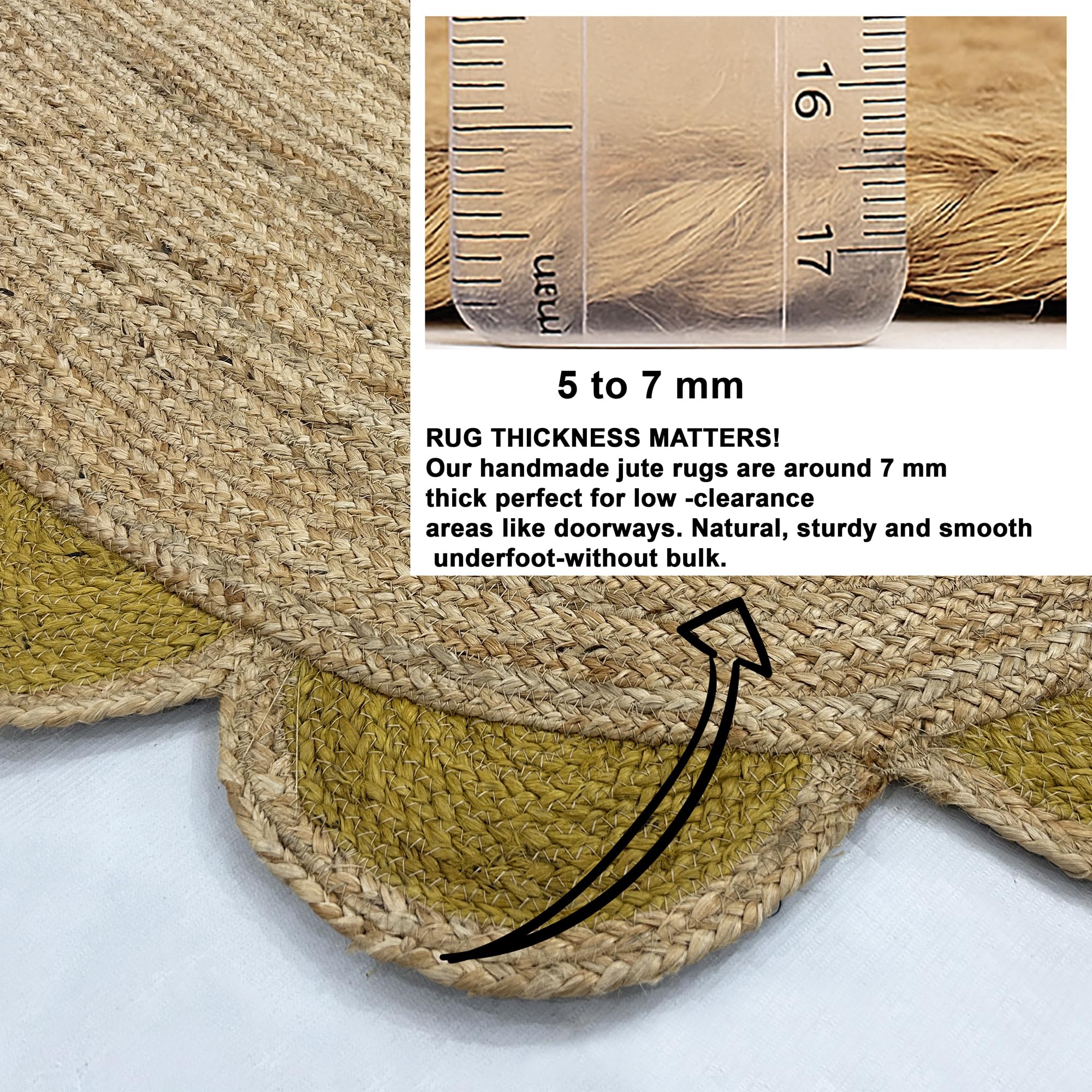 Kolekcja chodnik – 6 x 20 cm żółty chodnik jutowy dywan z juty dywan chodnik do przedpokoju chodnik dywan ogród dywan boho dekoracja chodnik sizalowy chodnik dywan dekoracja domu