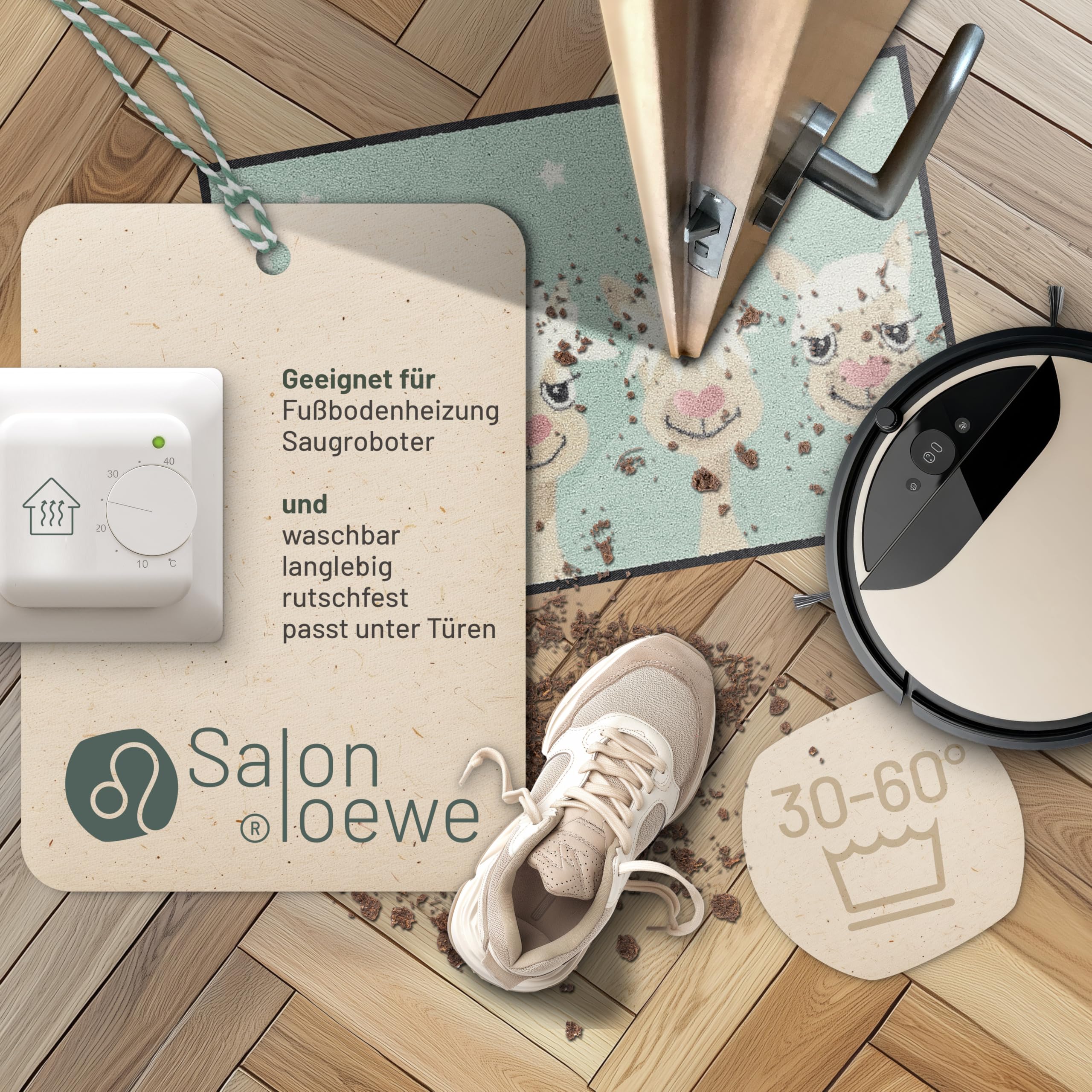 Salonloewe Fussmatte Perfect Hair Day I Schmutzfangmatte & Fußabtreter für Innen 50 x 75 cm