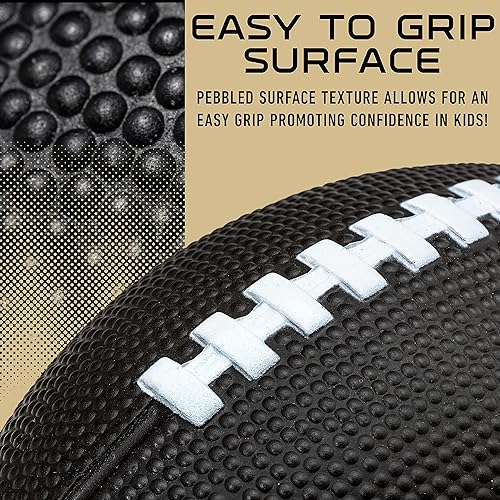 Miniatura 4 de Franklin Sports - Juego de fútbol juvenil de la NFL + bomba de aire, espuma suave de 8.5 pulgadas, mini fútbol juvenil con 8 equipos a elección +