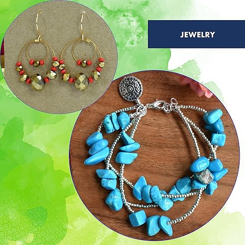 Miniatura 6 de Alambre de cuerda de cuentas de acero inoxidable de 7 hebras, 0.021 pulgadas  0.021 in, brillante, 100 pies  101.7 ft