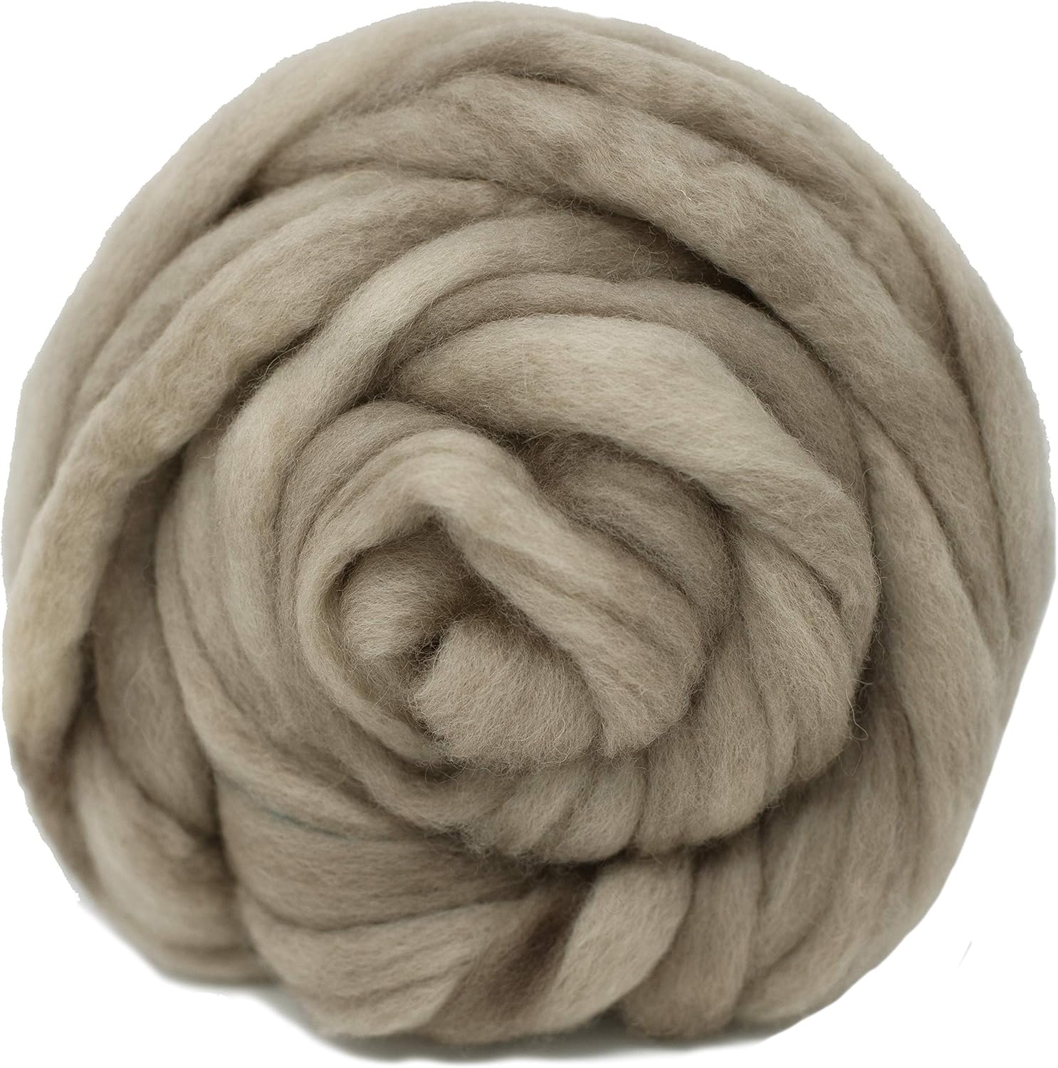 Living Dreams Yarn Wool Roving. Super Soft BFL Combed Top Pre-Drafted for Easy Hand Spinning. Natural Craft Fiber Ideal for Felting, Weaving, Wall Hangings and Embellishments. 4 Ounce. Natural