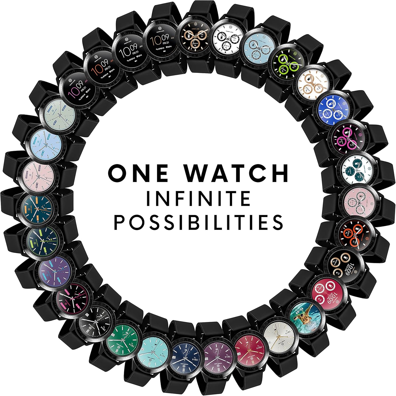 Harry Lime Fashion Smart Watch in Black Amazon.co.uk Electronics & Photo