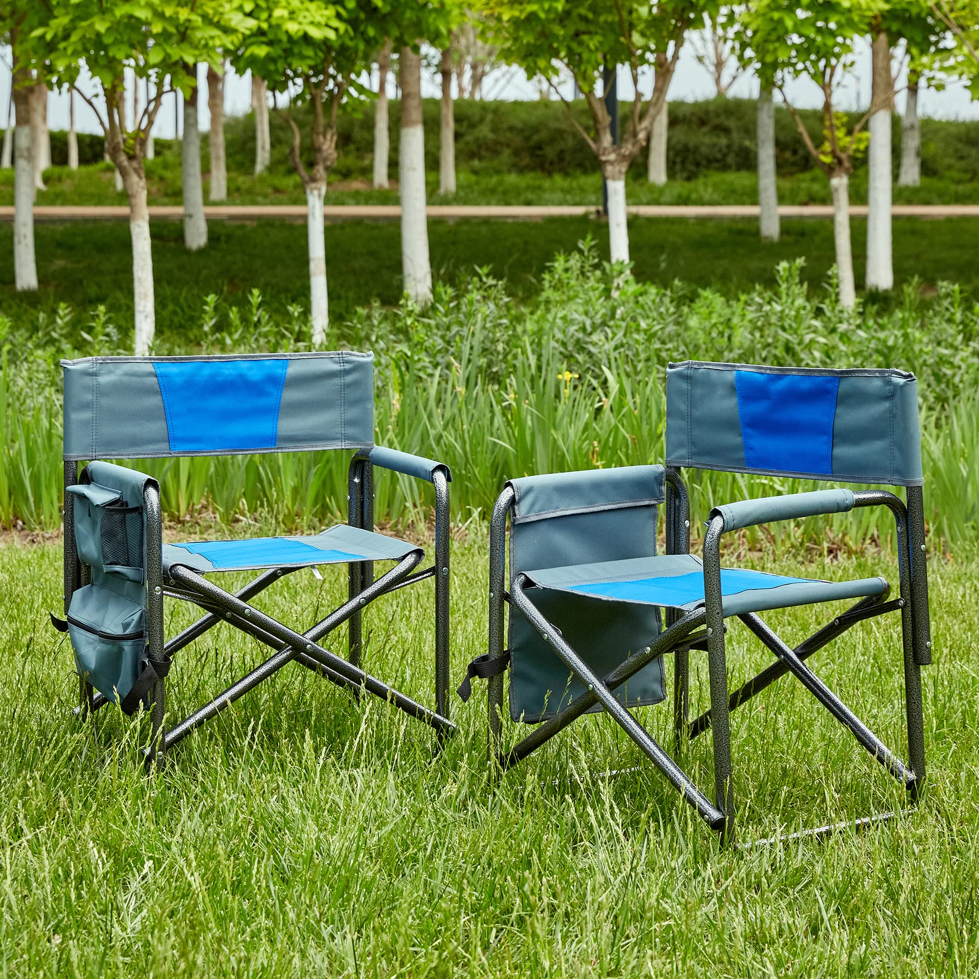 Amazon.com: FHUKMZOI 2-Piece Padded Folding Outdoor Chair