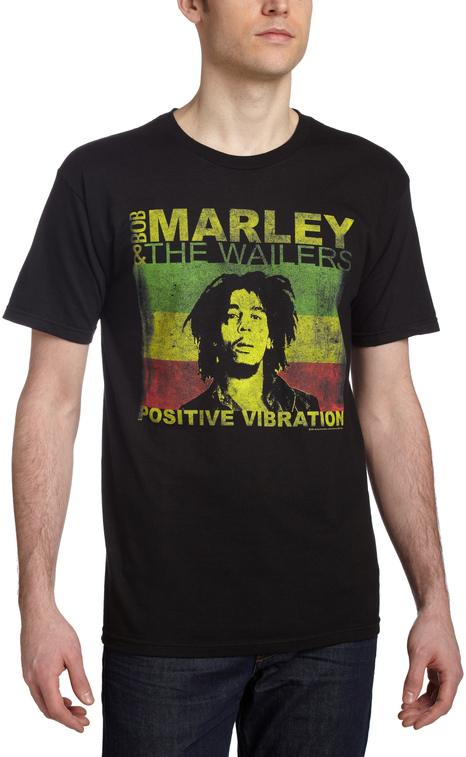 Zion RootswearMen's Bob Marley Positive Vibration T-Shirt