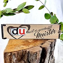 Du hast es geschafft: Meister! - Schokoriegel Geschenkbox inkl. Duplo - Meister Geschenk, Meisterprüfung Geschenk, Geschenk Handwerker, Abschlussgeschenk, Werkstatt Geschenke, Handwerker Geschenke