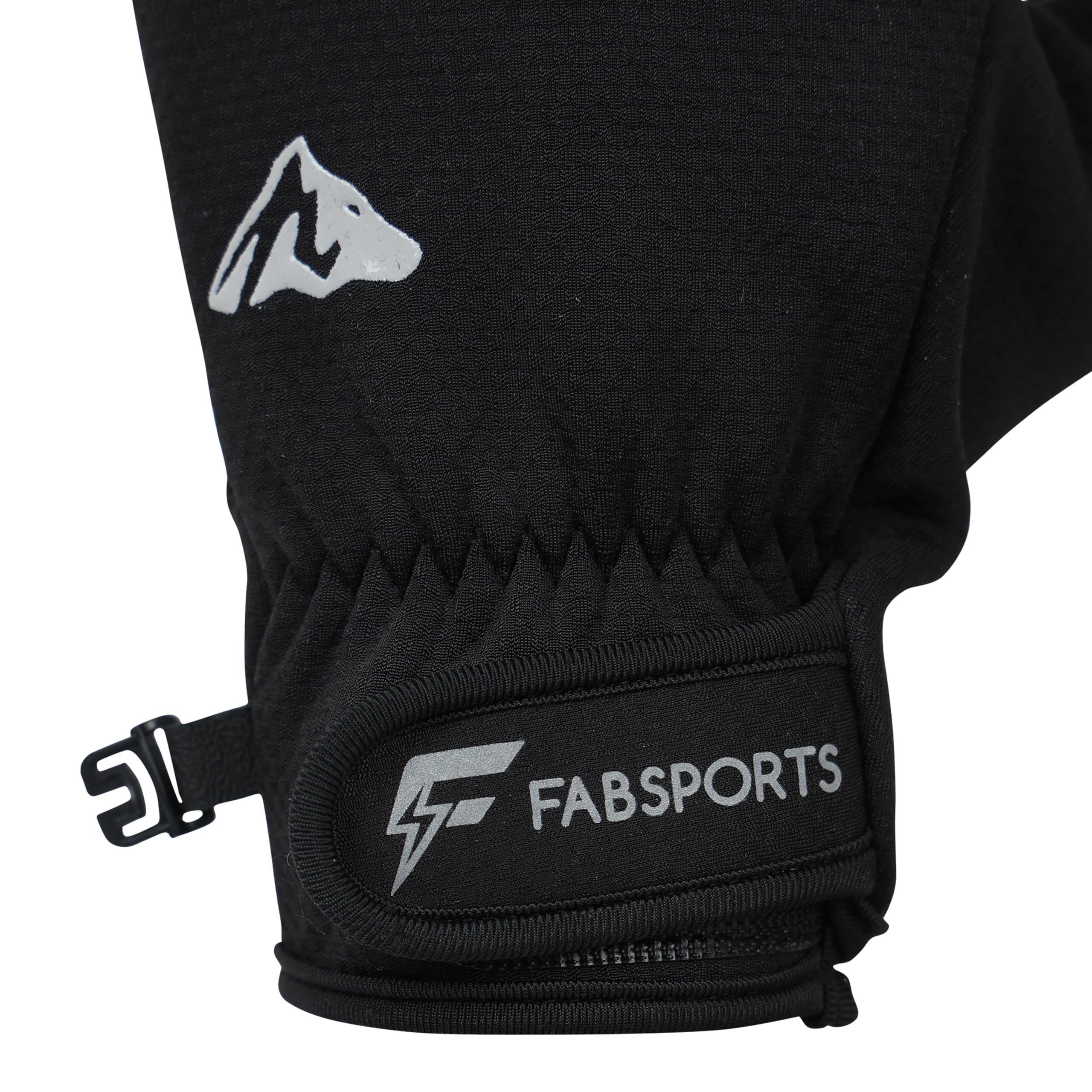 FABSPORTS All-Round Winter Riding Gloves (Unisex) | Warm Fleece Lined, Water-Resistant & Windproof for Moderate Cold Weather Cycling & Motorcycling | Anti-Slip, Touchscreen Ready 4