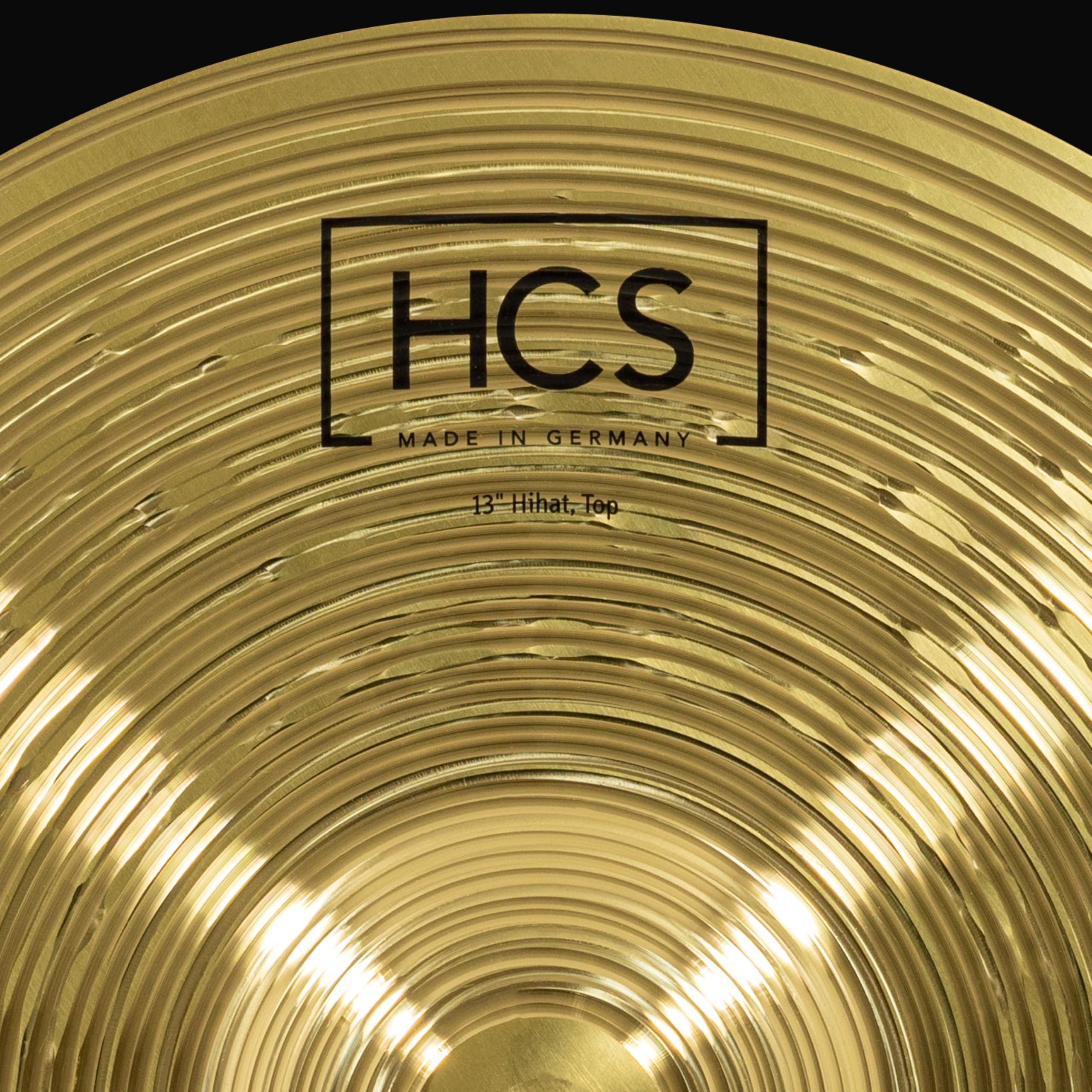 Meinl Cymbals HCS Hi-Hat 13 cali (33cm) para Batería – Par – Acabado Latón Tradicional, Hecho en Alemania