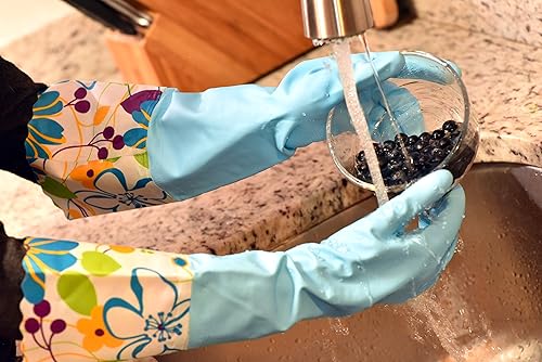 Miniatura 4 de 31212 - Guantes de limpieza sin látex para el hogar 2 pares talla M