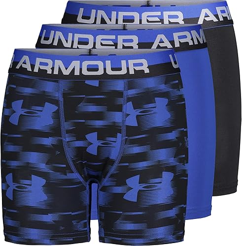 Under Armour Calzoncillos tipo bóxer para niños, ligeros y suaves y elásticos