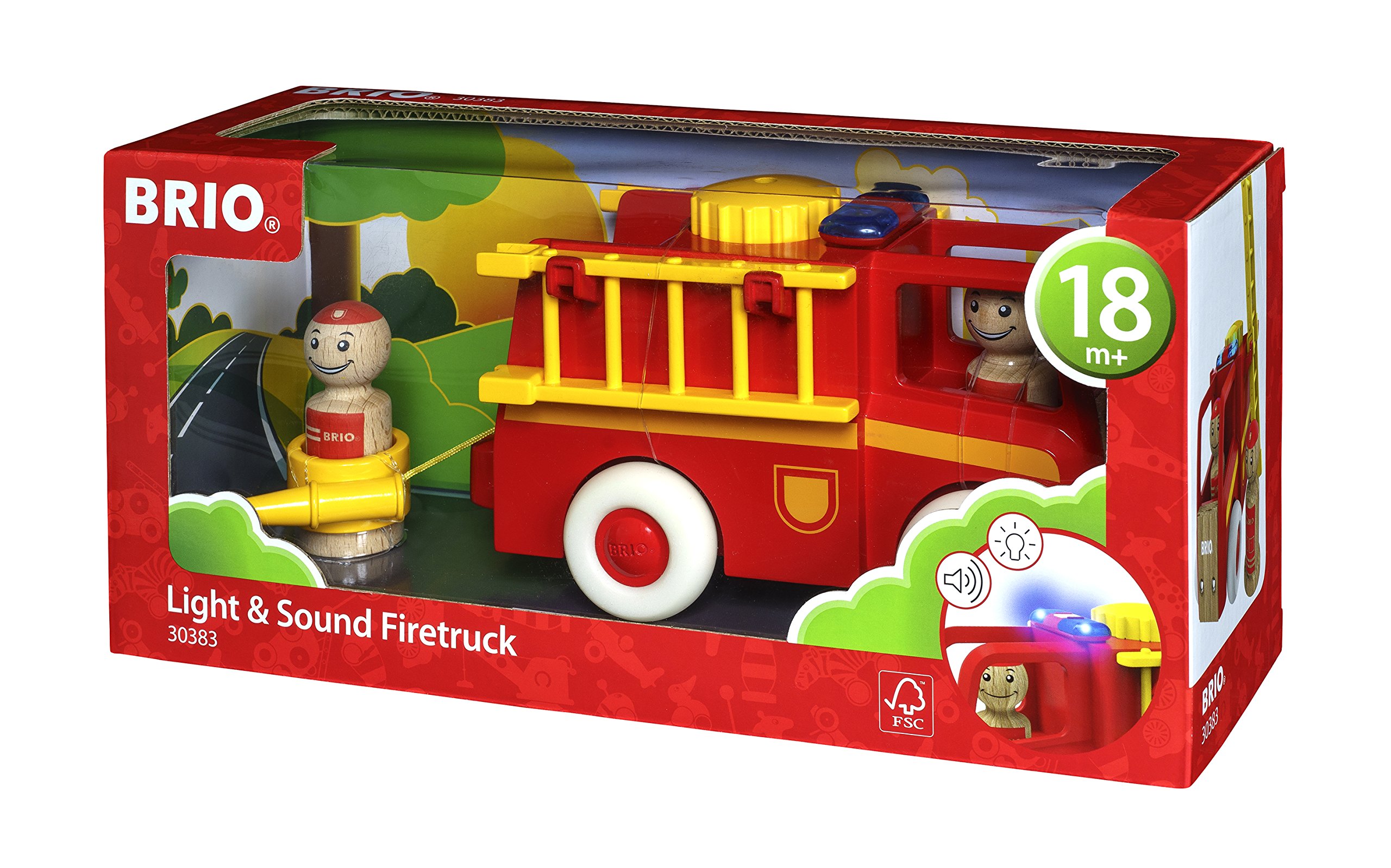 BRIO BRIO My Home Town 30383 – samochód strażacki ze światłem i dźwiękiem